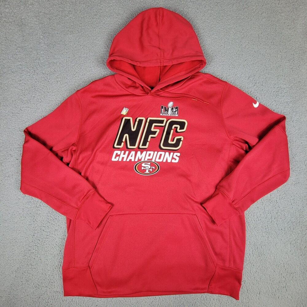 Nike San Francisco 49ers Sweatshirt Mens XL NFC Conference Champions Therma FIT